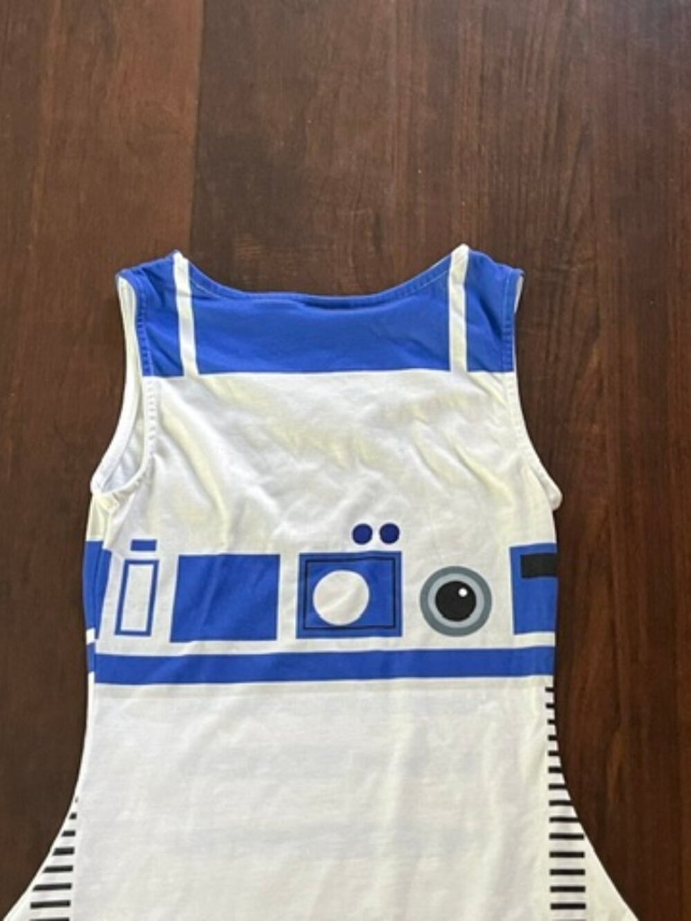Star Wars R2-D2 Tank Dress in White, Blue & Gray Size Small - Picture 7 of 8